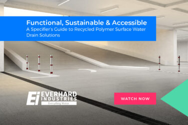 Functional, Sustainable & Accessible – A Specifier’s Guide to Recycled Polymer Surface Water Drain Solutions