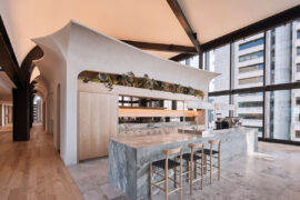 Curves and Catalonian modernism in the Crown and the Canopy