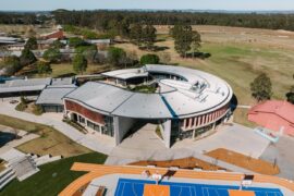 A different side of steel: The swoops and swirls of the Warren Integrated Studies Hub