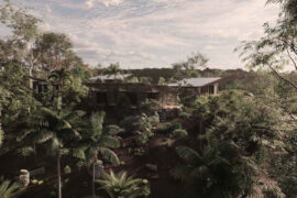 Layers of the rainforest incorporated into these concept hiking huts