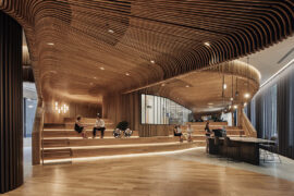 Woods Bagot sculpts an experiential showroom using timber